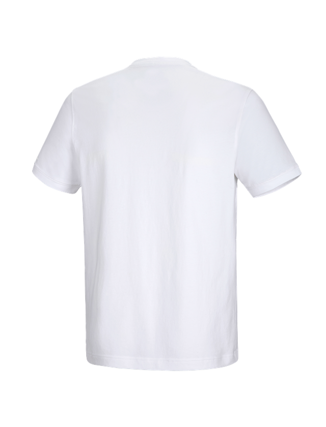 Trička, svetry & košile: e.s. Tričko cotton stretch V-Neck + bílá 3