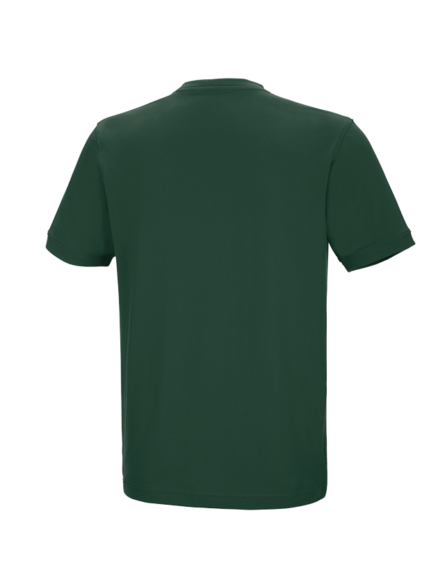 Trička, svetry & košile: e.s. Tričko cotton stretch V-Neck + zelená 1