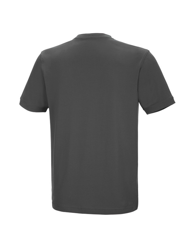 Trička, svetry & košile: e.s. Tričko cotton stretch V-Neck + antracit 1