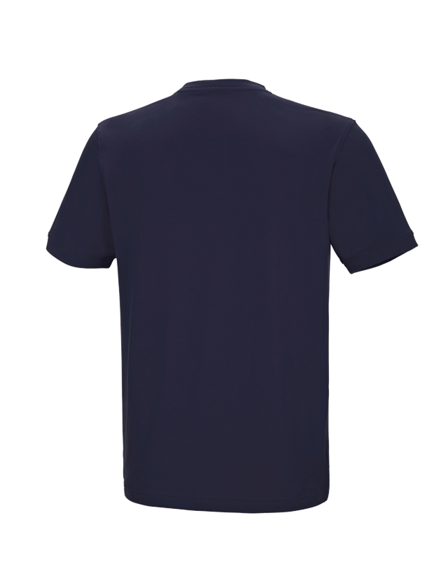 Trička, svetry & košile: e.s. Tričko cotton stretch V-Neck + tmavomodrá 3