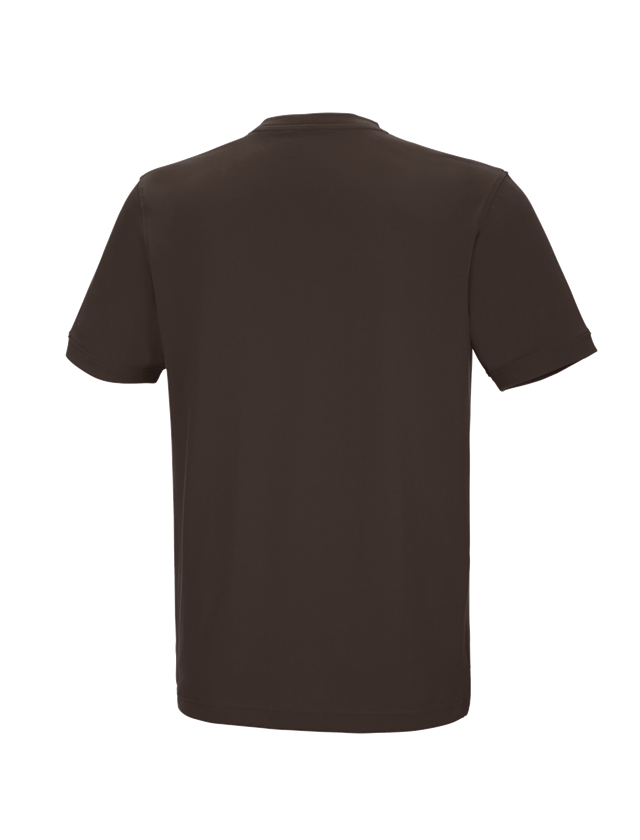 Trička, svetry & košile: e.s. Tričko cotton stretch V-Neck + kaštan 3