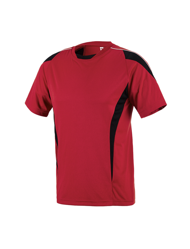 Trička, svetry & košile: e.s. Funkční Tričko poly Silverfresh + červená/černá 1
