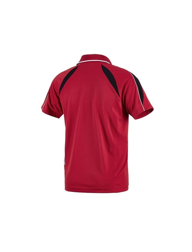 Trička, svetry & košile: e.s. Funkční Polo-Tričko poly Silverfresh + červená/černá 3