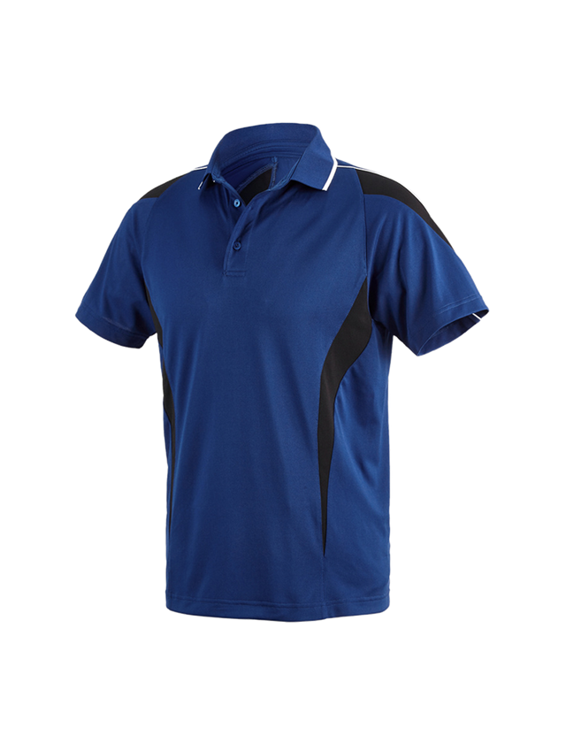 Trička, svetry & košile: e.s. Funkční Polo-Tričko poly Silverfresh + modrá chrpa/černá 2