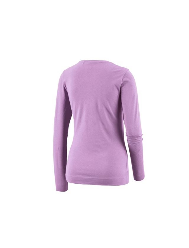 Trička | Svetry | Košile: e.s. triko s dlouhým rukávem cotton stretch,dámské + levandulová 1