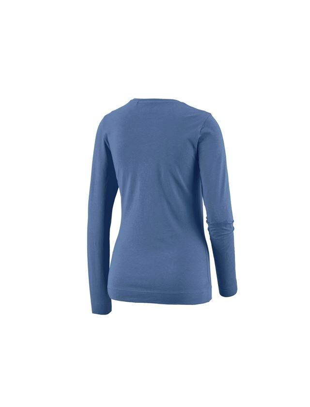 Trička | Svetry | Košile: e.s. triko s dlouhým rukávem cotton stretch,dámské + kobalt 1