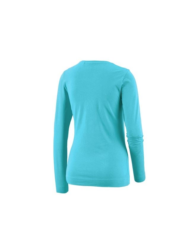 Trička | Svetry | Košile: e.s. triko s dlouhým rukávem cotton stretch,dámské + modrá capri 1