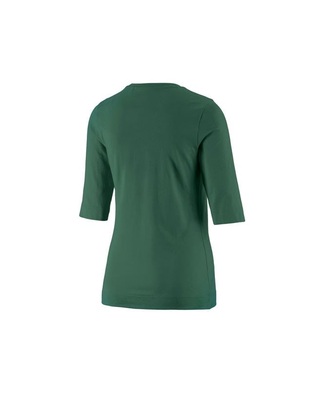Trička | Svetry | Košile: e.s. Tričko s 3/4 rukávy cotton stretch, dámské + zelená 1