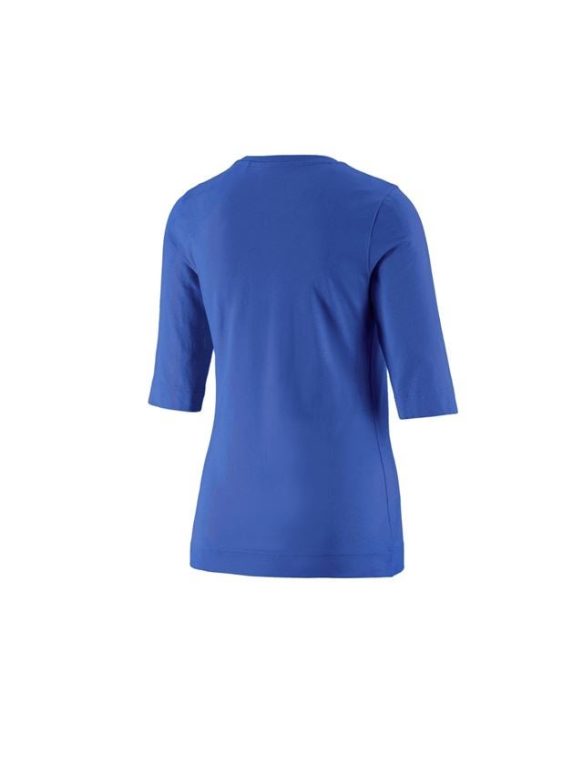 Trička | Svetry | Košile: e.s. Tričko s 3/4 rukávy cotton stretch, dámské + modrá chrpa 1