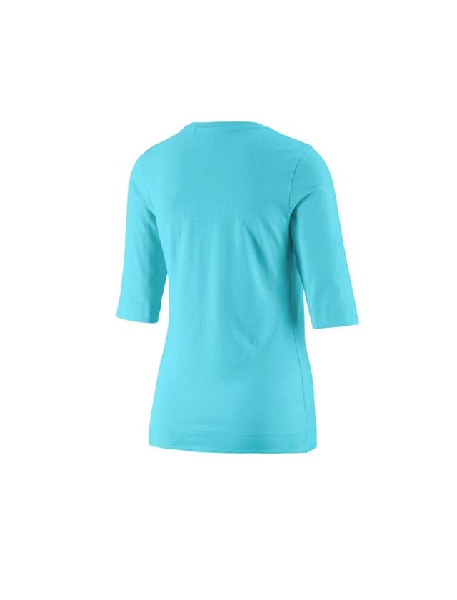 Trička | Svetry | Košile: e.s. Tričko s 3/4 rukávy cotton stretch, dámské + modrá capri 1