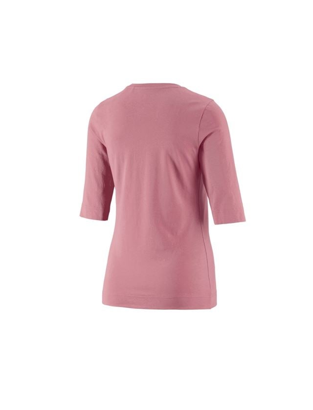 Trička | Svetry | Košile: e.s. Tričko s 3/4 rukávy cotton stretch, dámské + starorůžová 1