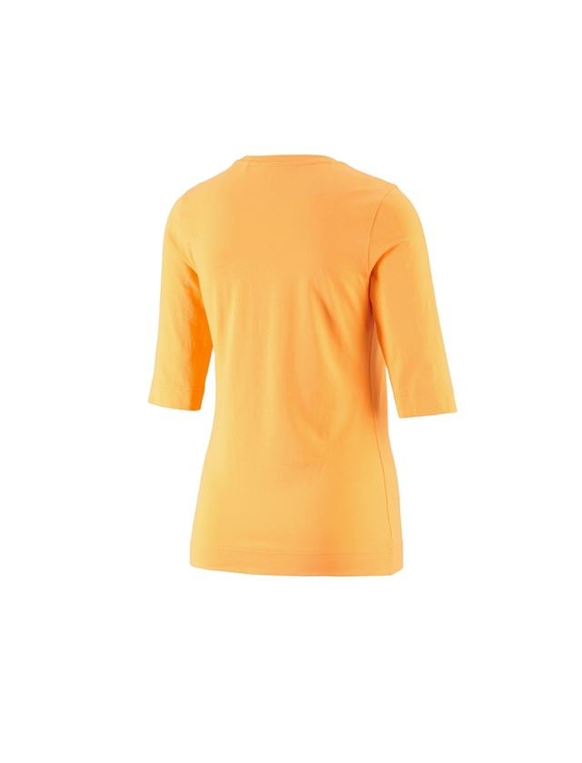Trička | Svetry | Košile: e.s. Tričko s 3/4 rukávy cotton stretch, dámské + světle oranžová 1