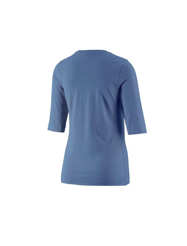 Trička | Svetry | Košile: e.s. Tričko s 3/4 rukávy cotton stretch, dámské + kobalt 1