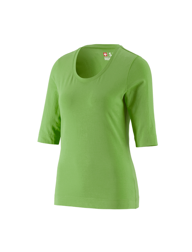 Trička | Svetry | Košile: e.s. Tričko s 3/4 rukávy cotton stretch, dámské + mořská zelená 1