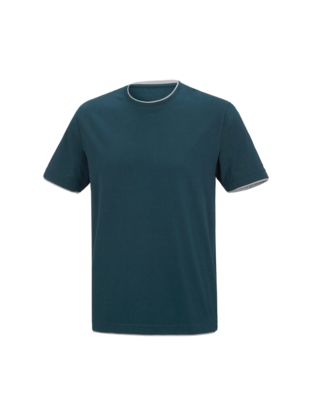 Trička, svetry & košile: e.s. Tričko cotton stretch Layer + mořská modrá/platinová