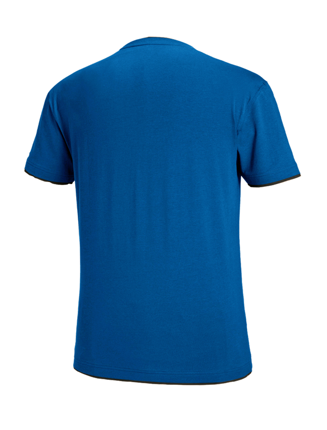 Trička, svetry & košile: e.s. Tričko cotton stretch Layer + enciánově modrá/grafit 1