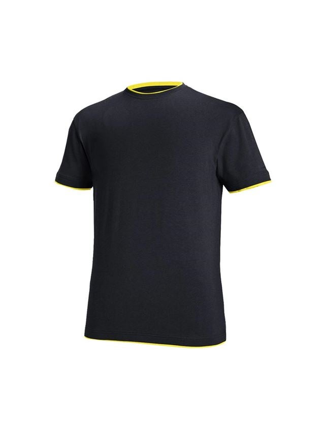 Trička, svetry & košile: e.s. Tričko cotton stretch Layer + safír/citron