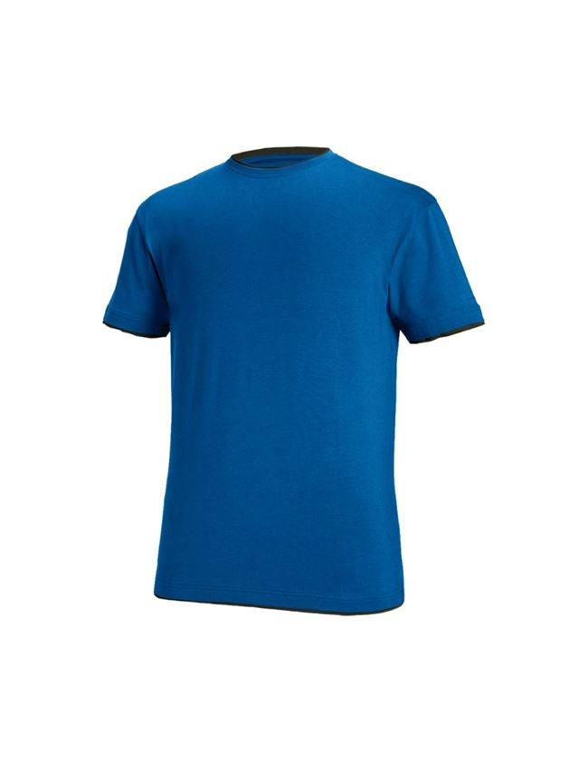 Truhlář / Stolař: e.s. Tričko cotton stretch Layer + enciánově modrá/grafit