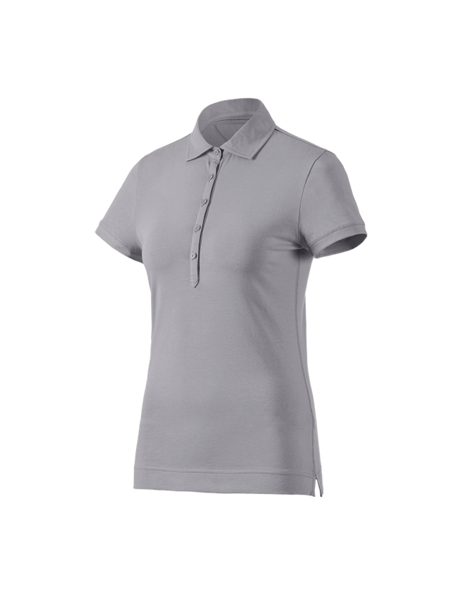 Trička | Svetry | Košile: e.s. Polo-Tričko cotton stretch, dámské + platinová