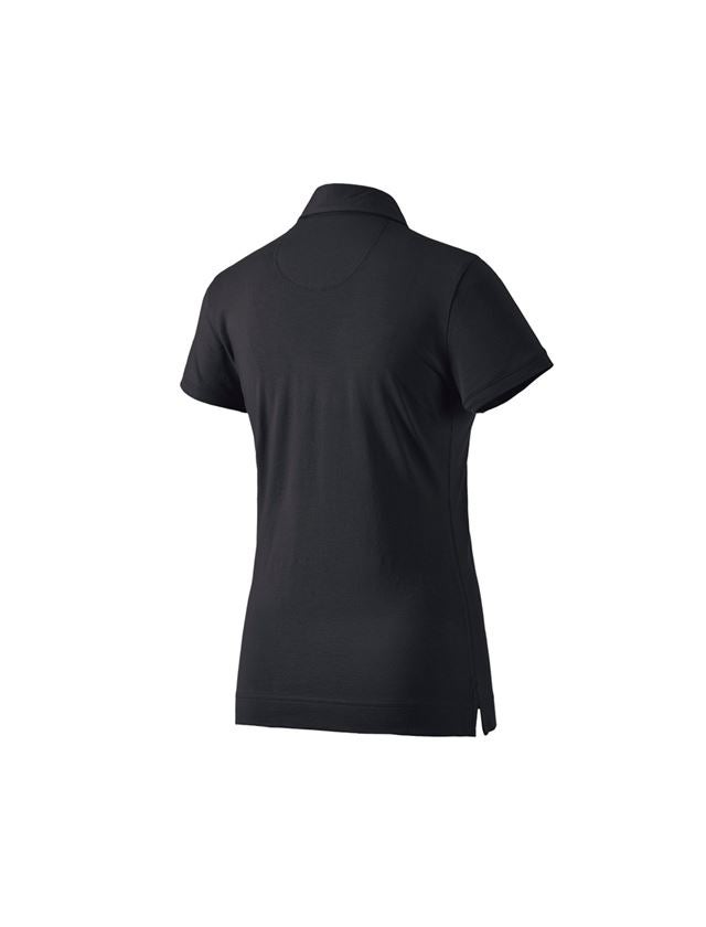 Trička | Svetry | Košile: e.s. Polo-Tričko cotton stretch, dámské + černá 1