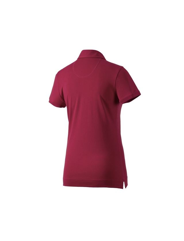 Trička | Svetry | Košile: e.s. Polo-Tričko cotton stretch, dámské + bordó 1