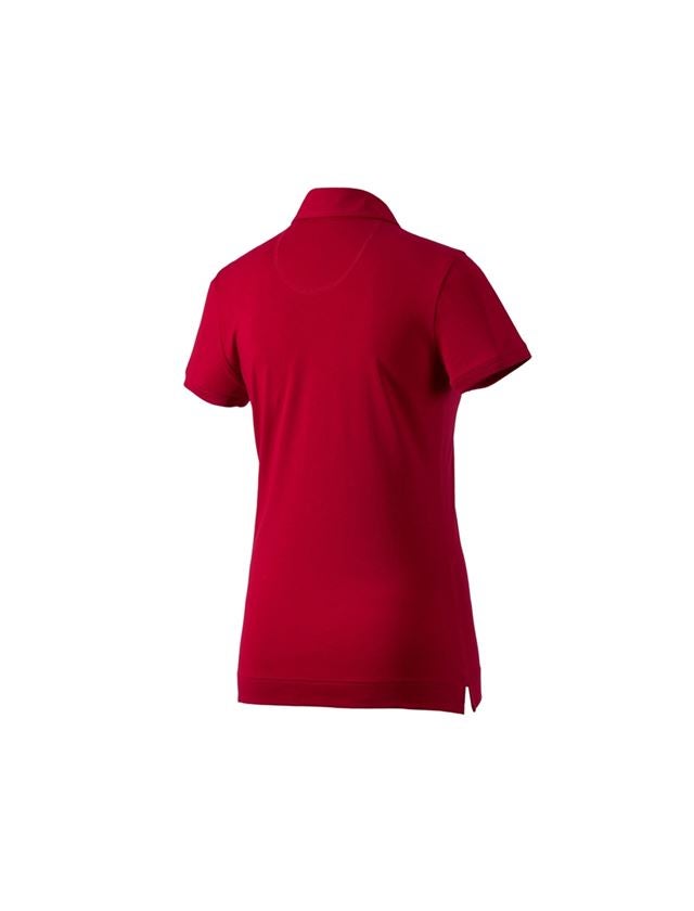 Trička | Svetry | Košile: e.s. Polo-Tričko cotton stretch, dámské + ohnivě červená 1