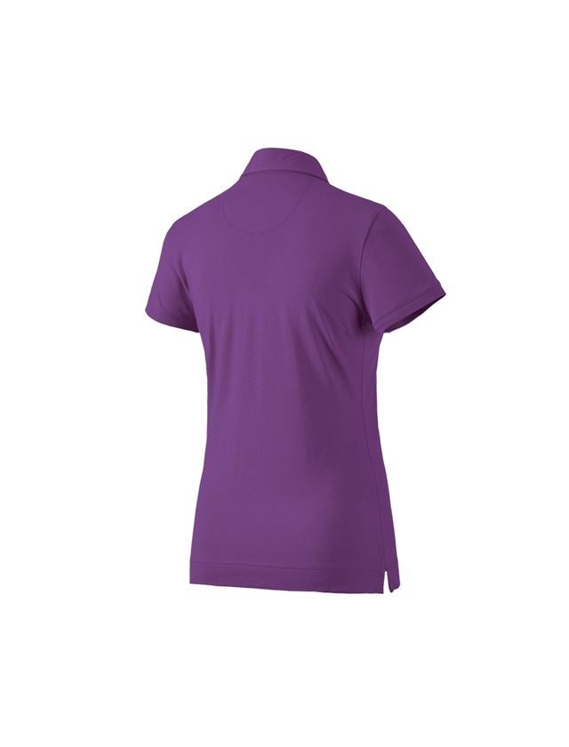 Zahradní / Lesnictví a Zemědělství: e.s. Polo-Tričko cotton stretch, dámské + fialová 1