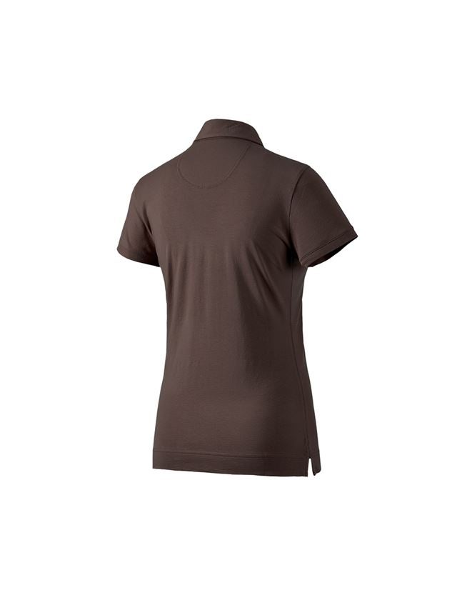 Trička | Svetry | Košile: e.s. Polo-Tričko cotton stretch, dámské + kaštan 1