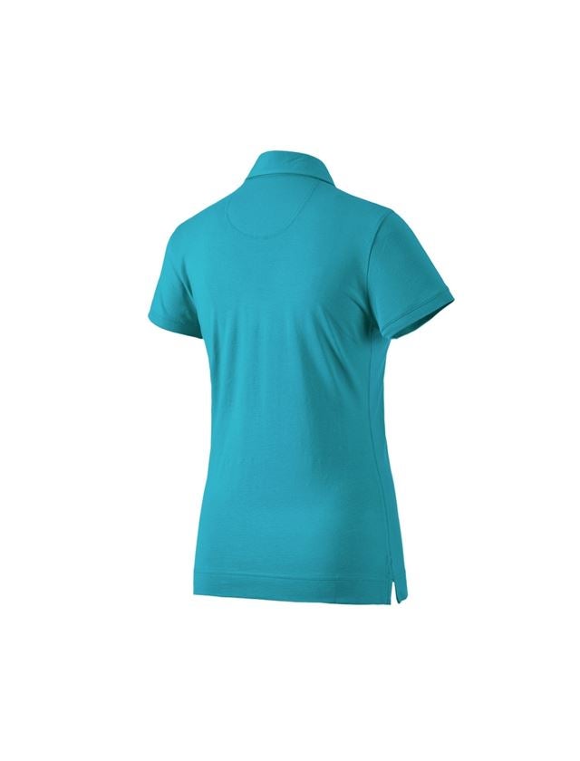 Trička | Svetry | Košile: e.s. Polo-Tričko cotton stretch, dámské + oceán 1
