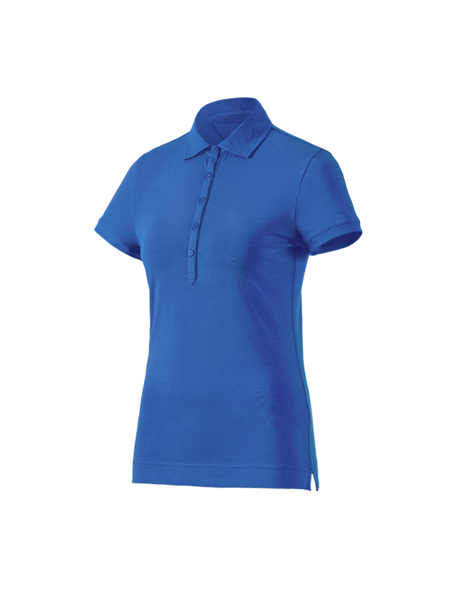 Instalatéři: e.s. Polo-Tričko cotton stretch, dámské + enciánově modrá