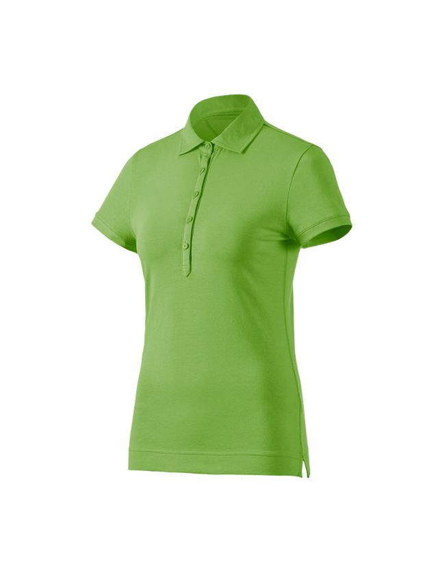 Témata: e.s. Polo-Tričko cotton stretch, dámské + mořská zelená