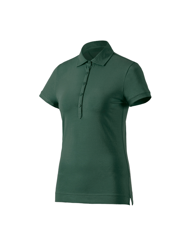 Trička | Svetry | Košile: e.s. Polo-Tričko cotton stretch, dámské + zelená