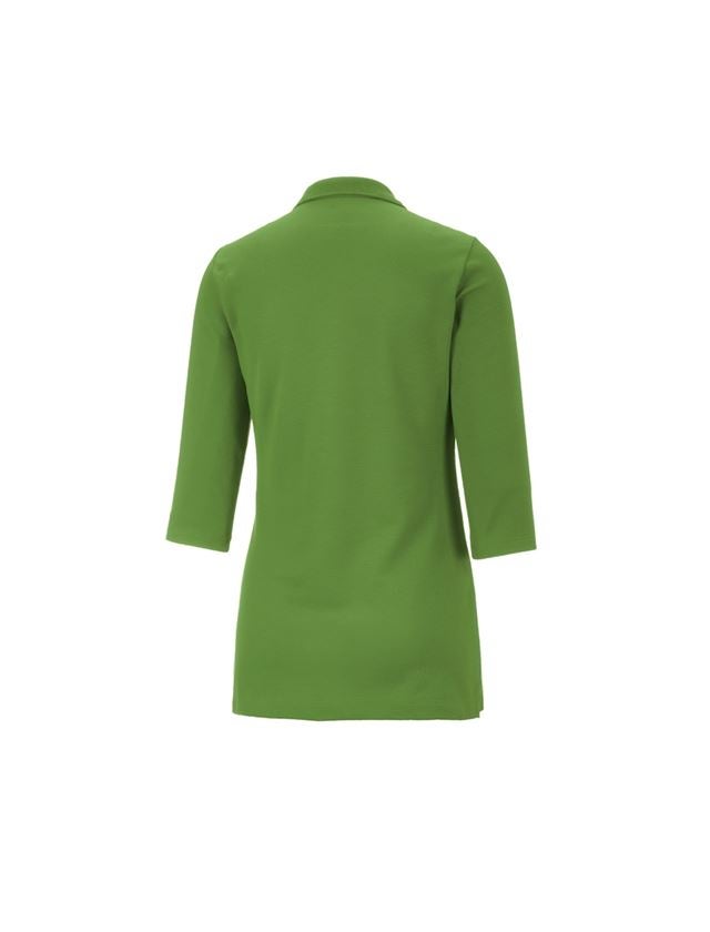 Trička | Svetry | Košile: e.s. Pique-Polo 3/4-rukávy cotton stretch, dámské + mořská zelená 1