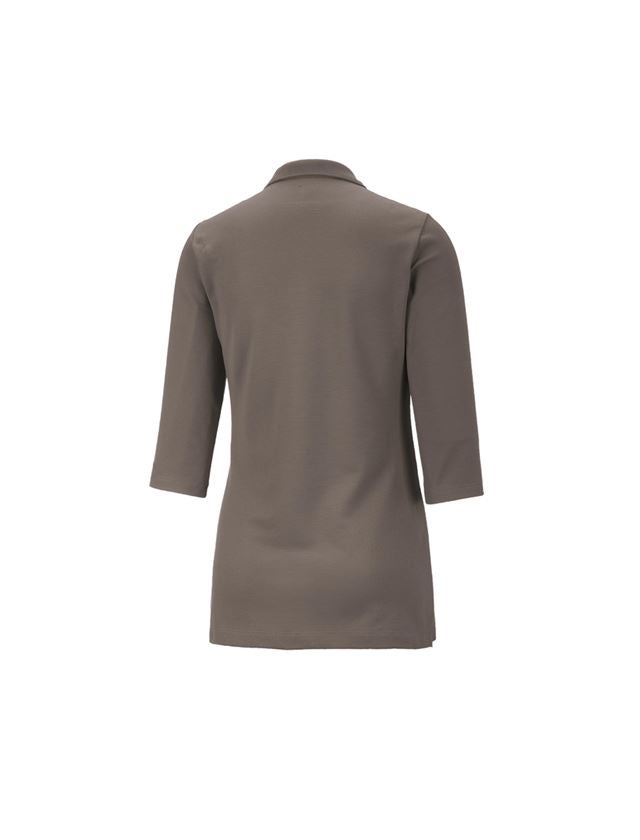 Trička | Svetry | Košile: e.s. Pique-Polo 3/4-rukávy cotton stretch, dámské + kámen 3