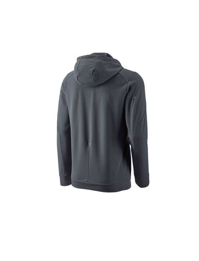 Trička, svetry & košile: e.s. Funkční triko s dlouhým rukávem s kapucí UV + antracit/platinová 1