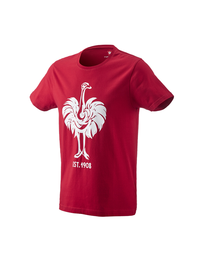 Trička, svetry & košile: e.s. Tričko 1908 + ohnivě červená/bílá 2
