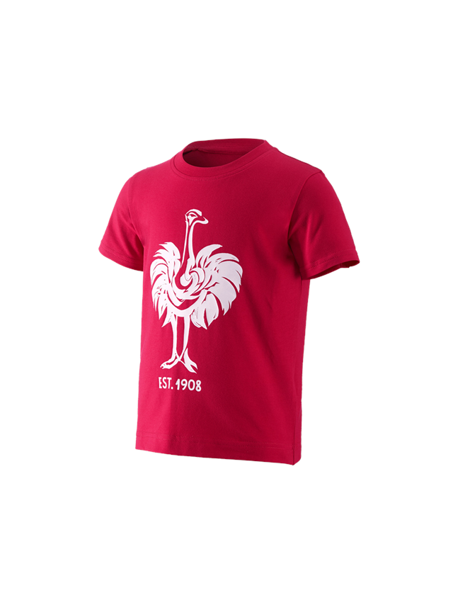 Trička | Svetry | Košile: e.s. Tričko 1908, dětské + ohnivě červená/bílá