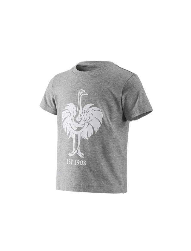Trička | Svetry | Košile: e.s. Tričko 1908, dětské + šedý melír/bílá 1