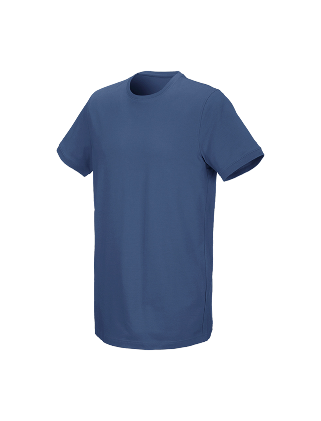 Trička, svetry & košile: e.s. Tričko cotton stretch, long fit + kobalt 1