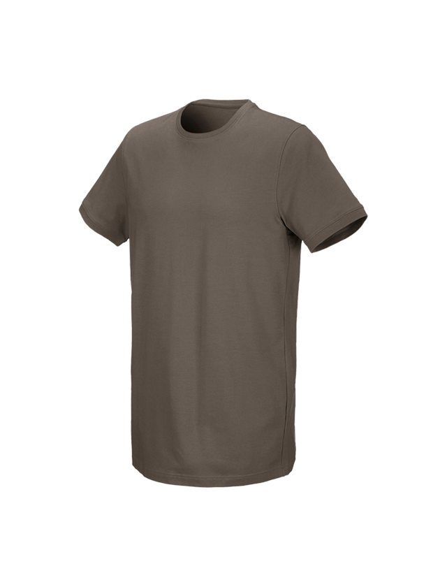 Trička, svetry & košile: e.s. Tričko cotton stretch, long fit + kámen 1