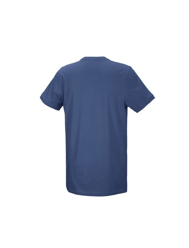Trička, svetry & košile: e.s. Tričko cotton stretch, long fit + kobalt 2