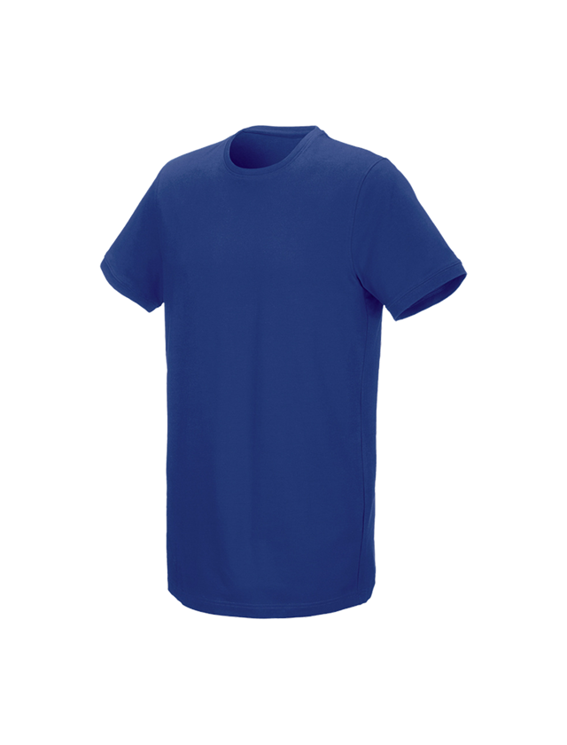 Trička, svetry & košile: e.s. Tričko cotton stretch, long fit + modrá chrpa 1
