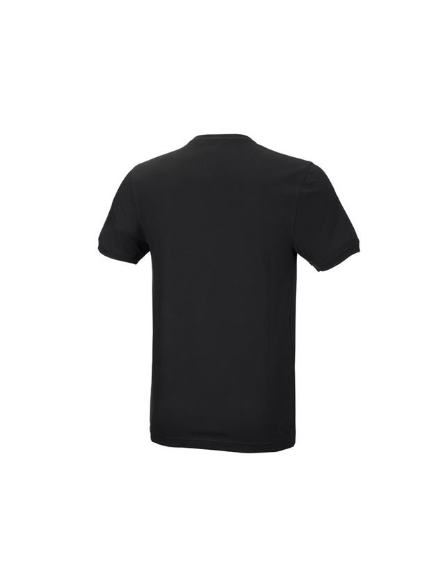 Trička, svetry & košile: e.s. Tričko cotton stretch, slim fit + černá 2