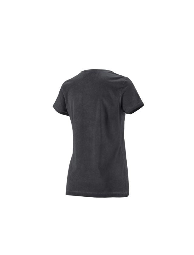 Trička | Svetry | Košile: e.s. Tričko vintage cotton stretch, dámská + oxidově černá vintage 2