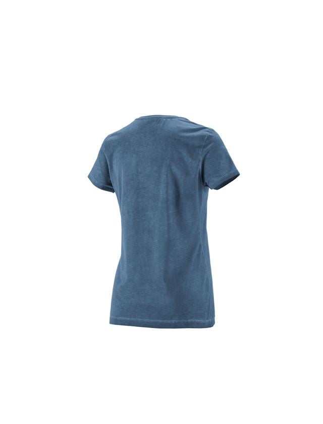 Trička | Svetry | Košile: e.s. Tričko vintage cotton stretch, dámská + antická modrá vintage 1