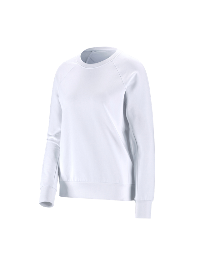 Trička | Svetry | Košile: e.s. Mikina cotton stretch, dámská + bílá