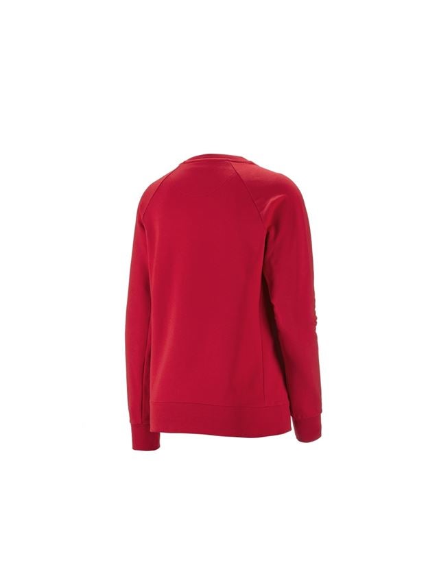 Trička | Svetry | Košile: e.s. Mikina cotton stretch, dámská + ohnivě červená 1