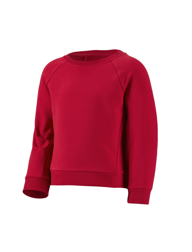 Trička | Svetry | Košile: e.s. Mikina cotton stretch, dětská + ohnivě červená