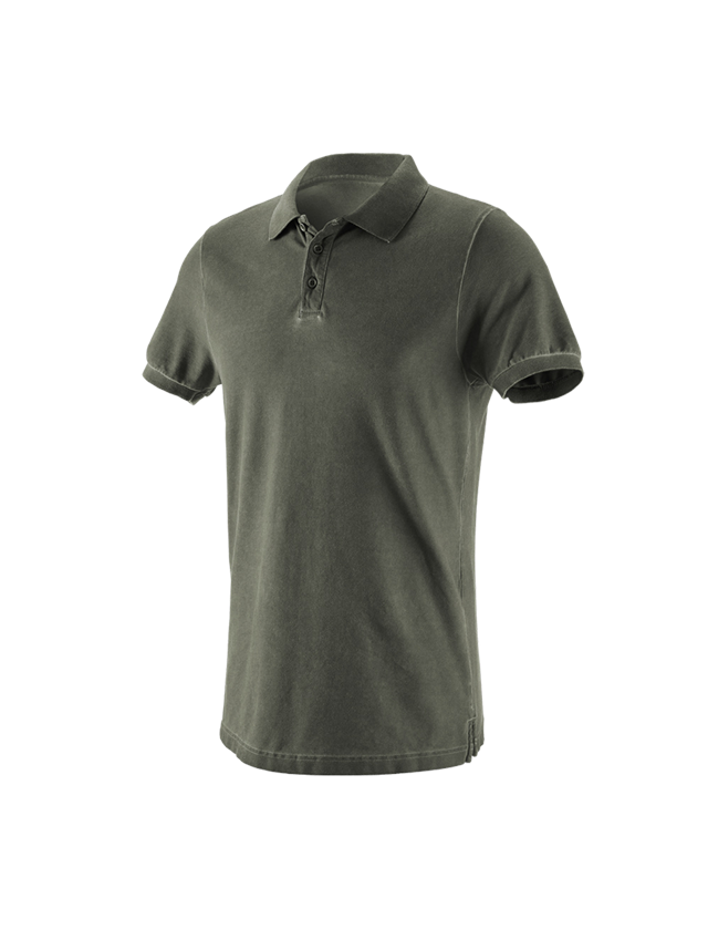 Trička, svetry & košile: e.s. Polo-Tričko vintage cotton stretch + maskovací zelená vintage 2