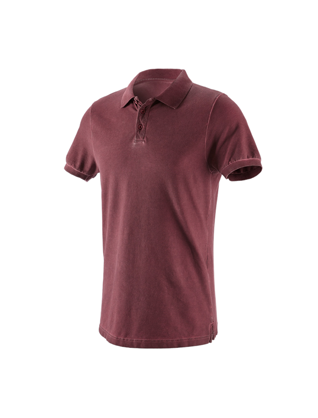 Trička, svetry & košile: e.s. Polo-Tričko vintage cotton stretch + rubínově vintage 4